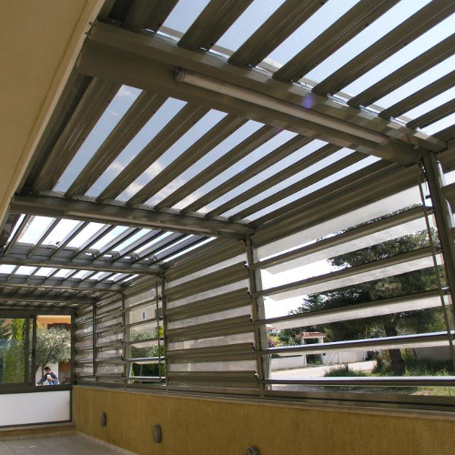 Pergole Lamele Mobile Aluminiu